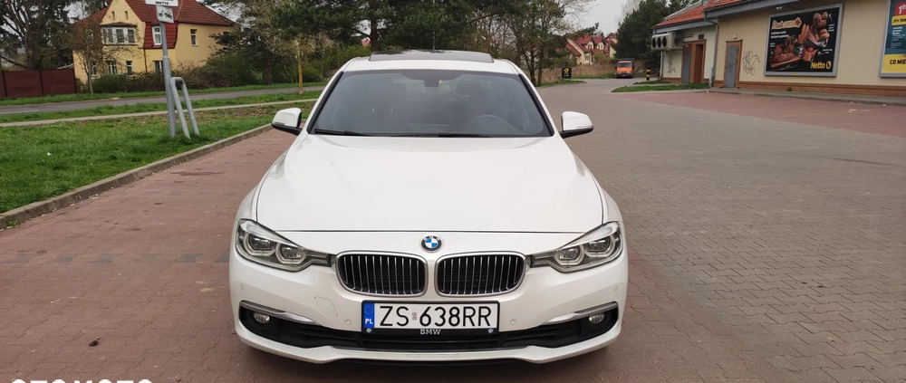 BMW Seria 3 cena 72400 przebieg: 111800, rok produkcji 2016 z Szczecin małe 379